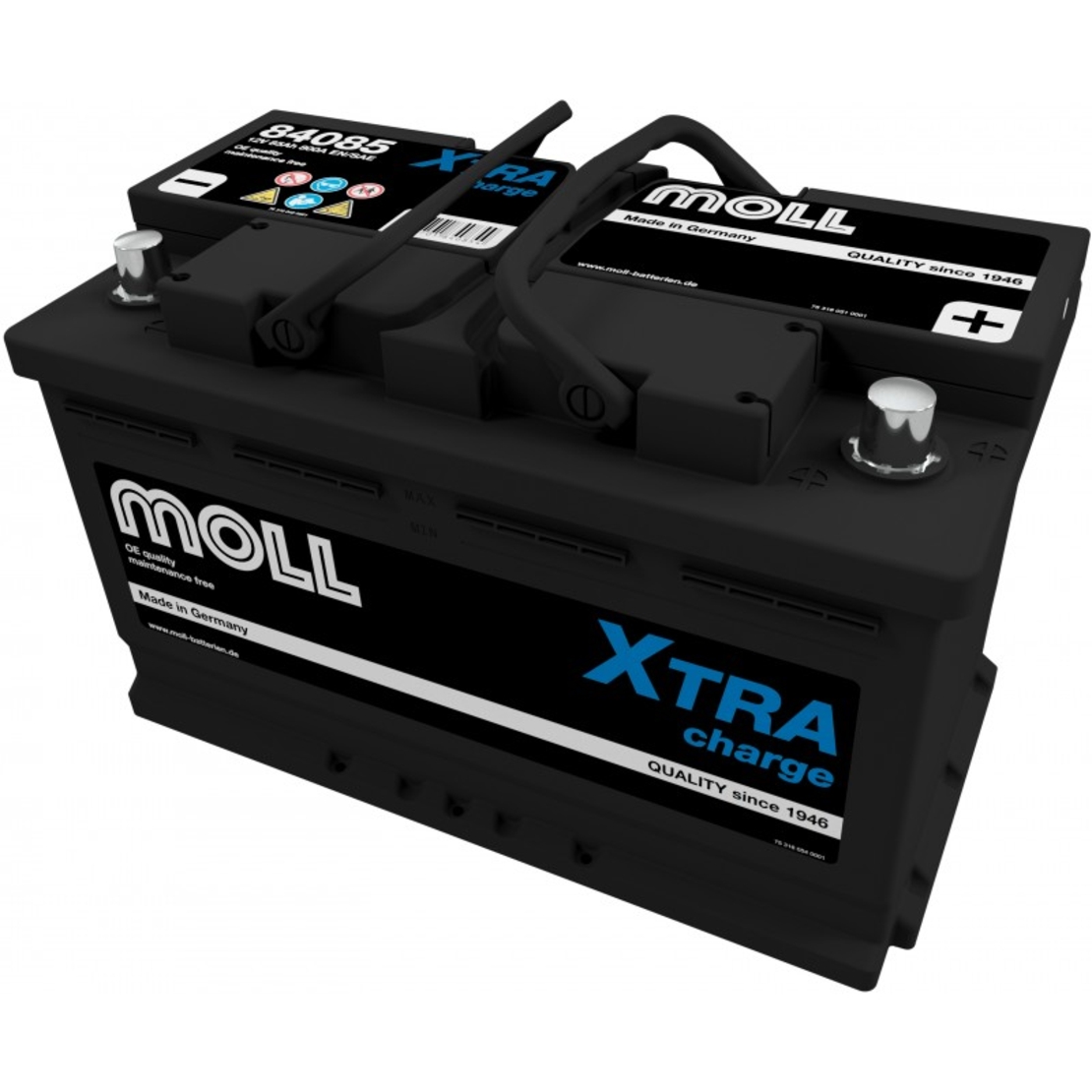 Акумулатор MOLL X-TRA Charge 12V 85Ah 800A