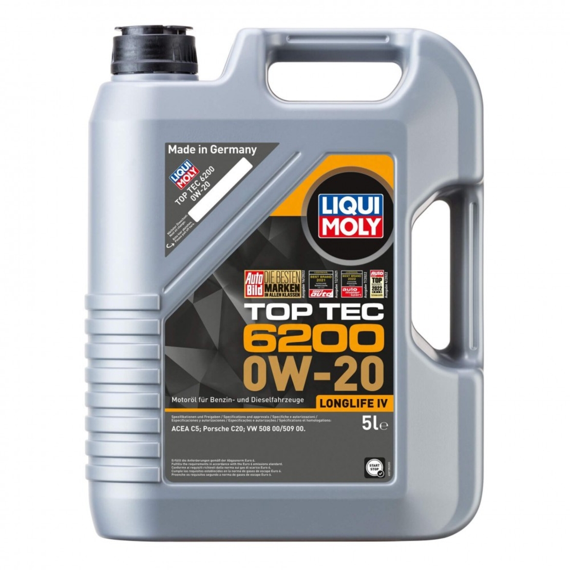 Масло LIQUI MOLY Top Tec 6200 0W‑20  - 4 Литра