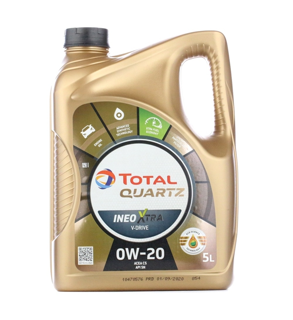Mасло TOTAL QUARTZ XTRA V-Drive 0W-20 - 5 Литра