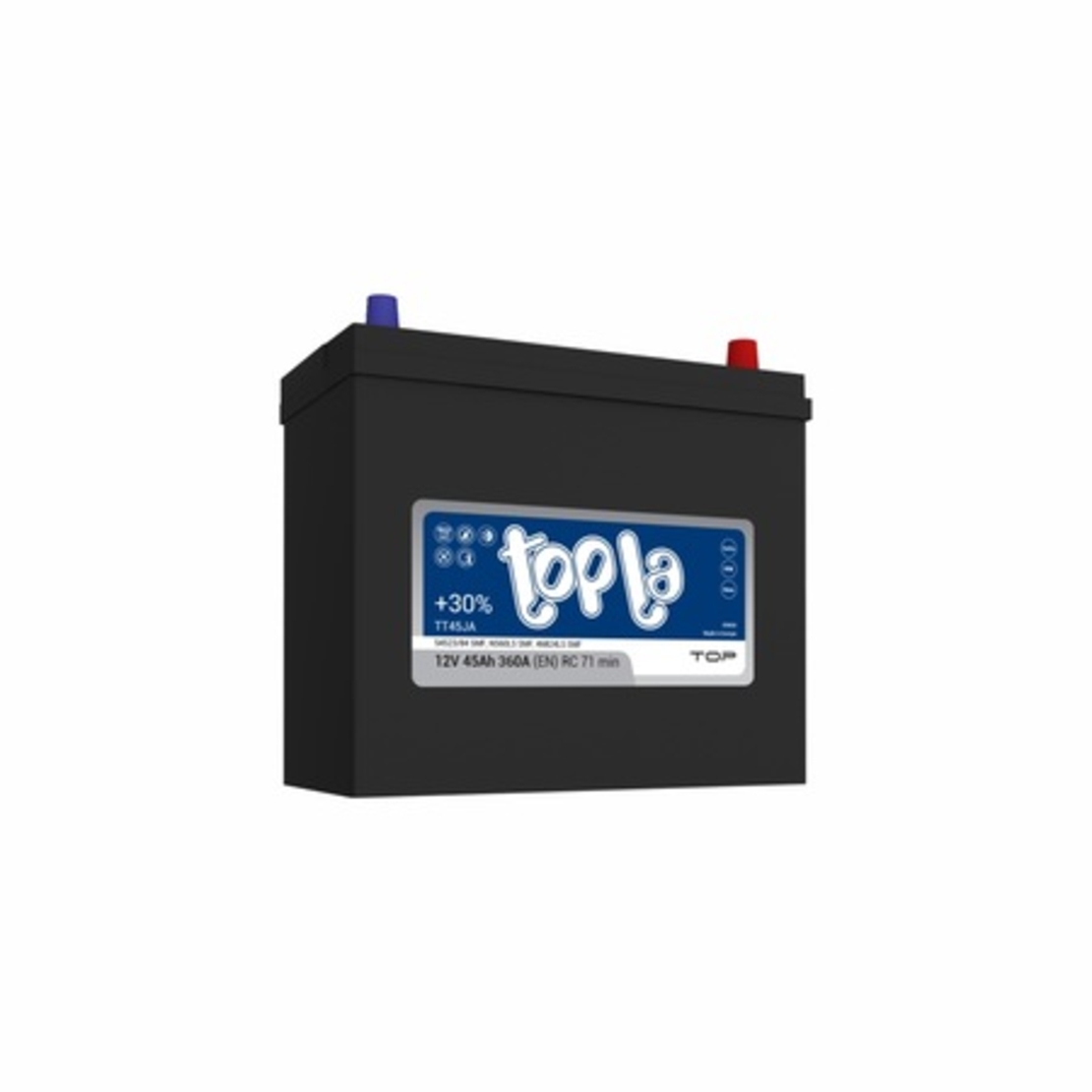 Акумулатор Topla JIS 12V 45Ah 360A /л+/