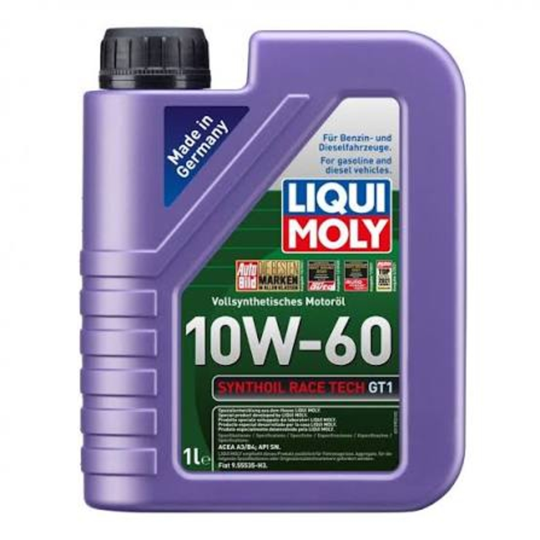 Масло LIQUI MOLY Synthoil Race Tech GT1 10W‑60 - 1 Литър