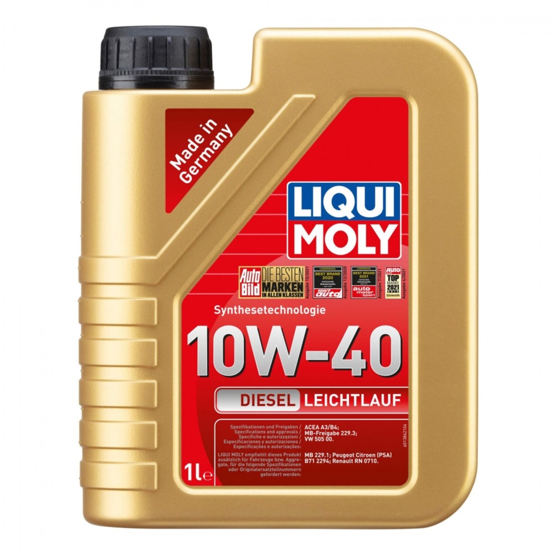 Масло LIQUI MOLY Diesel Synthoil 5W‑40 - 1 Литър