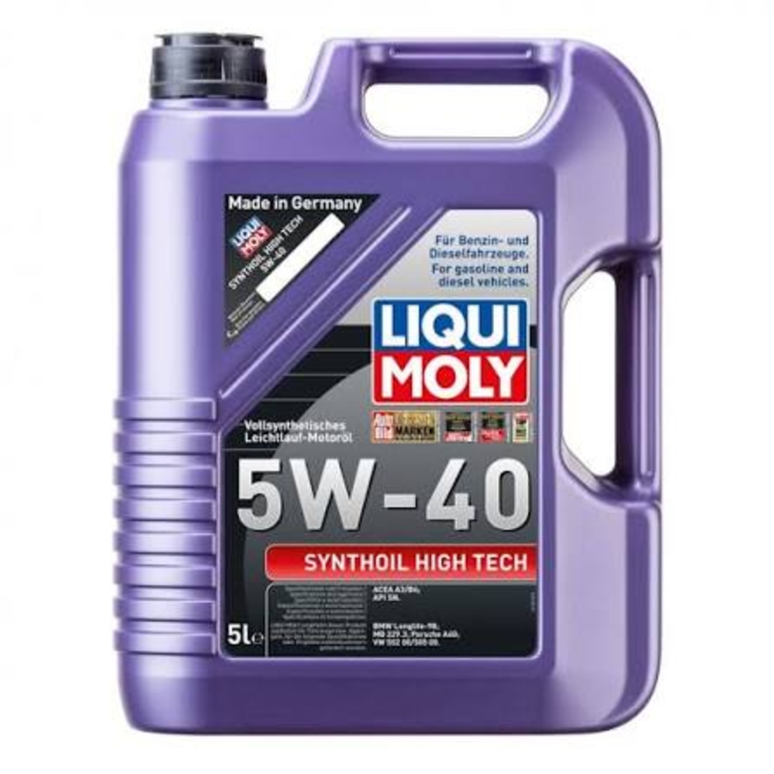Масло LIQUI MOLY Synthoil High Tech 5W‑40 - 4 Литра