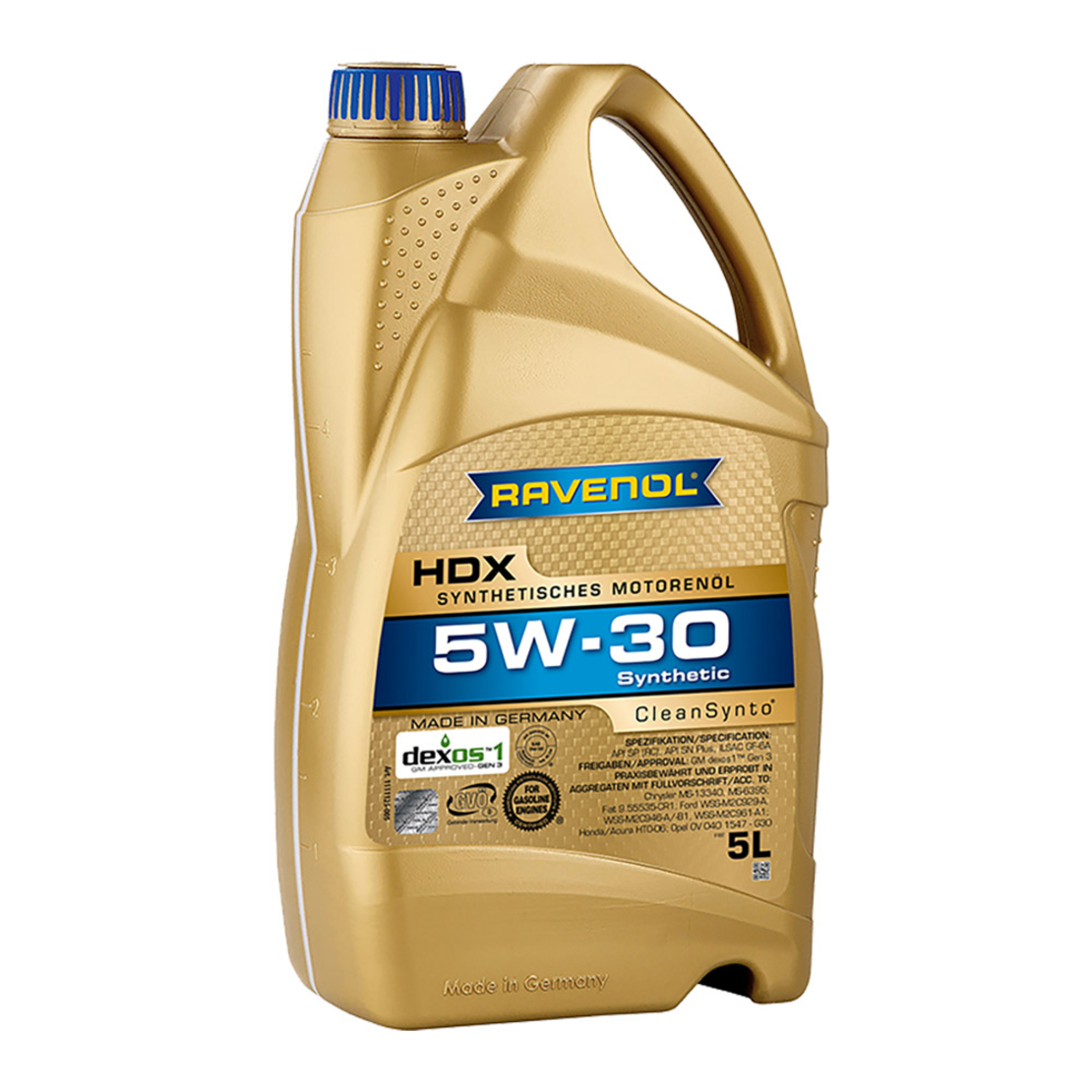 Моторно масло RAVENOL HDX SAE 5W-30 5л.