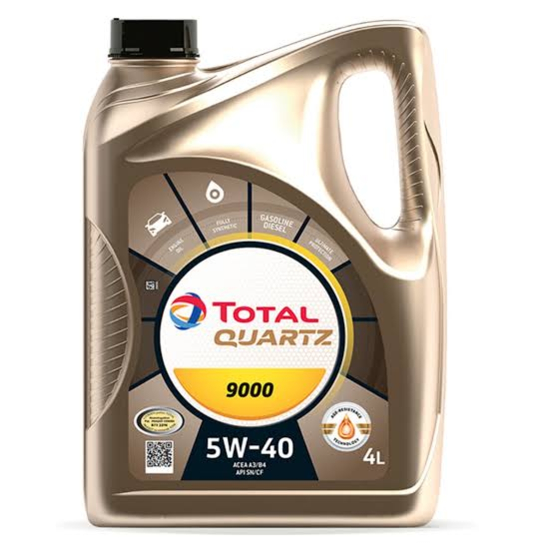 Масло TOTAL QUARTZ 9000 5W40 ЅN / СF - 4 Литра