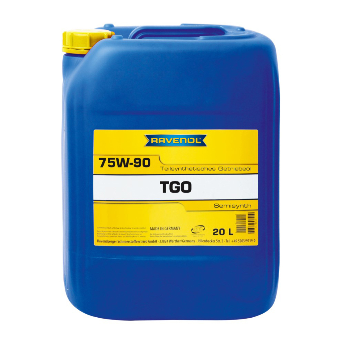 Трансмисионно масло RAVENOL Getrieb TGO 75W-90 GL 5 20л. BIB