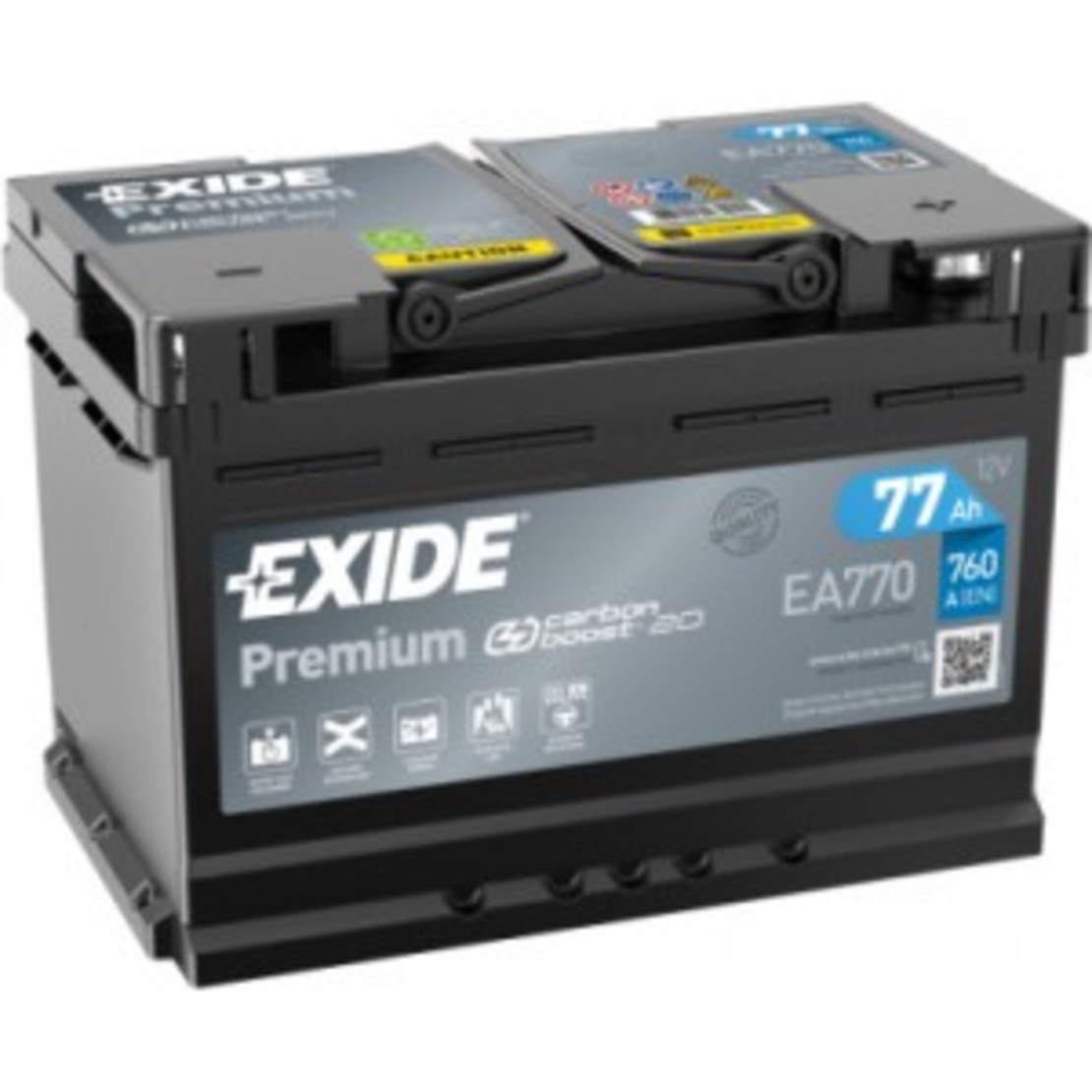 Акумулатор Exide Premium 12V 77Ah 760A EA770