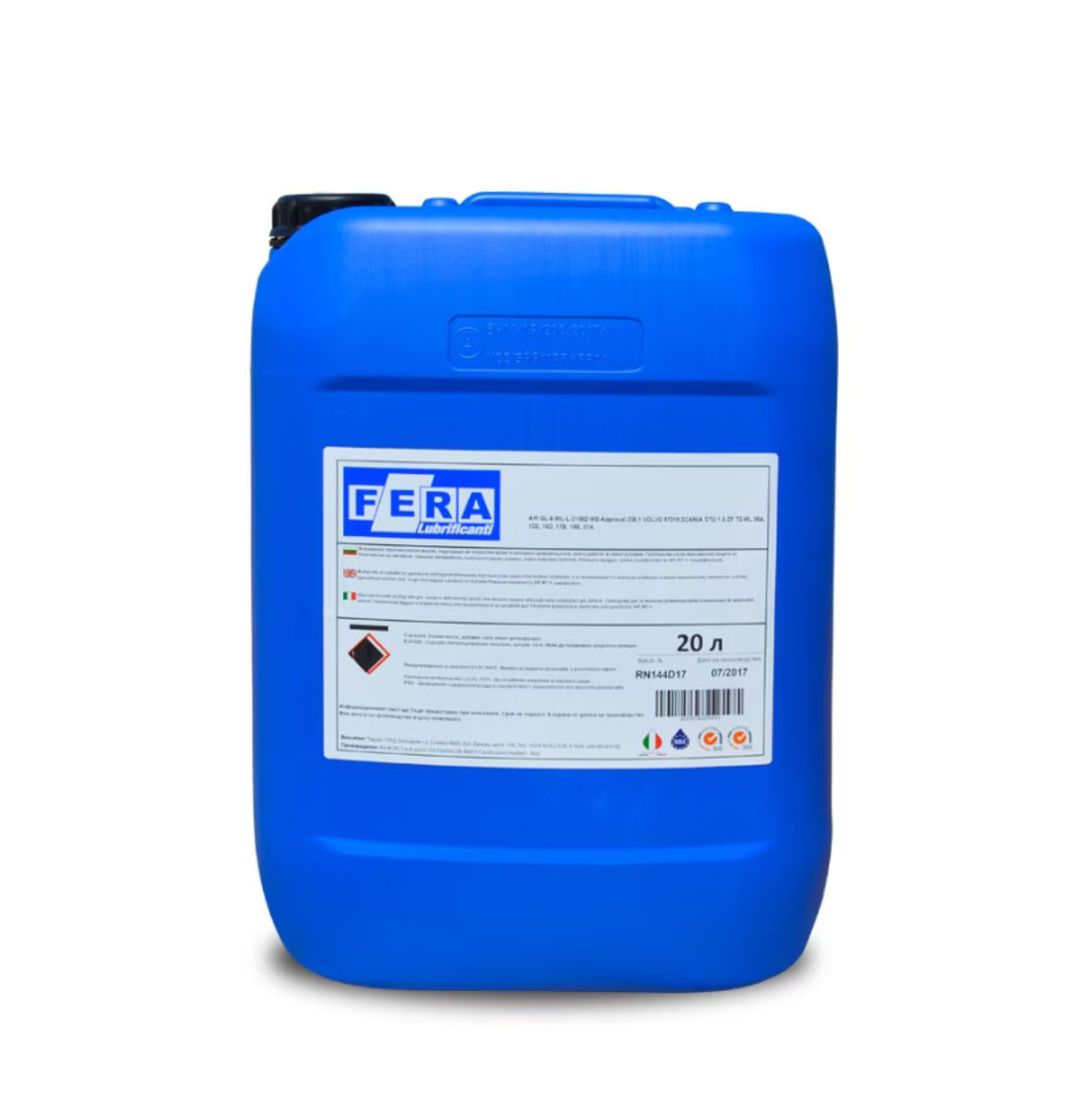 Трансмисионно масло FERA TITANIO UTTO 80W 20л.