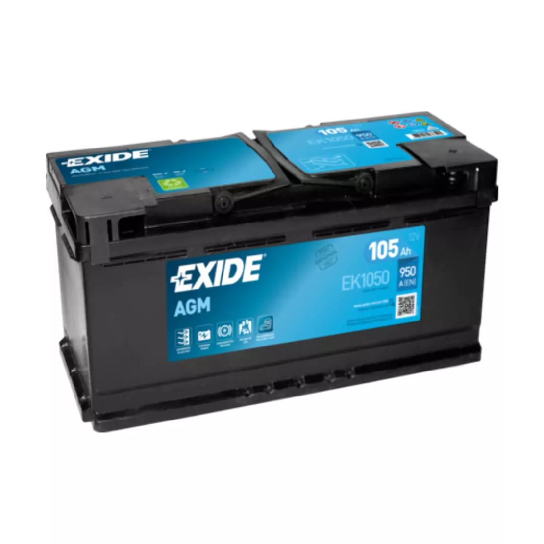 Акумулатор Exide Start-Stop AGM 12V 105Ah 950A EK1050