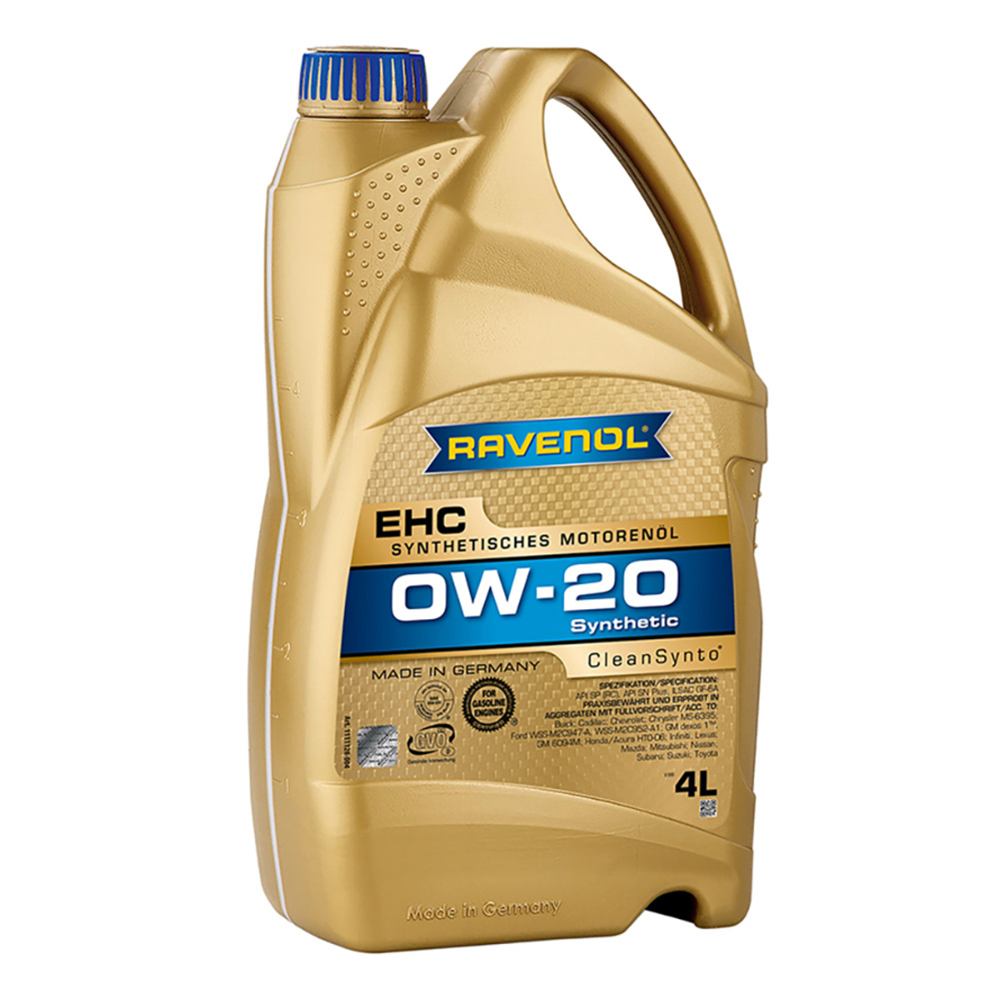 Моторно масло RAVENOL EHC 0W-20 4л.