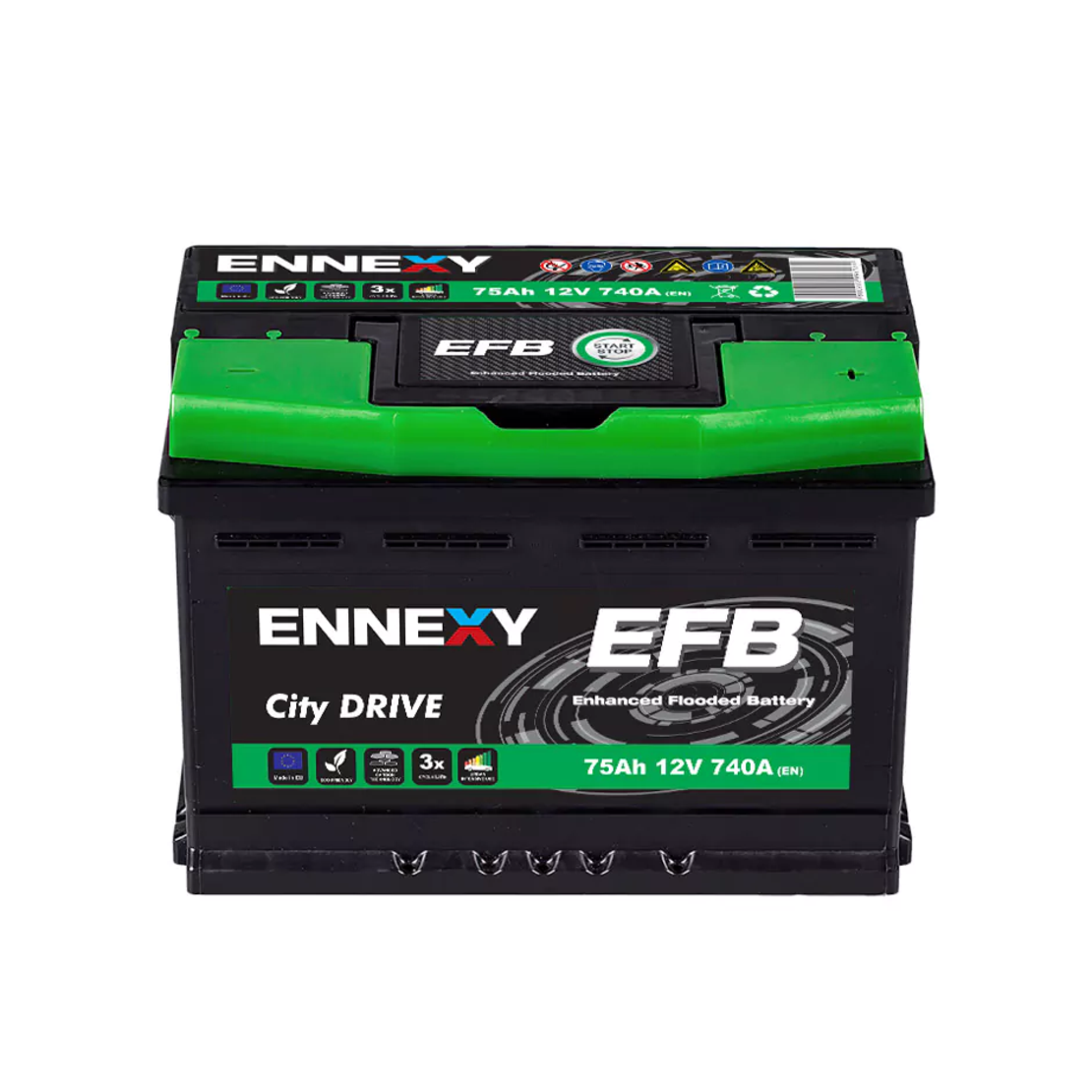 Акумулатор Ennexy EFB 12V 75AH 740A