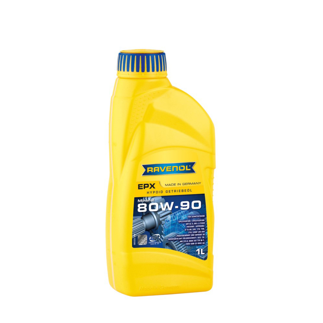 Трансмисионно масло RAVENOL Getriebeoel EPX 80W-90 GL 5 1л.