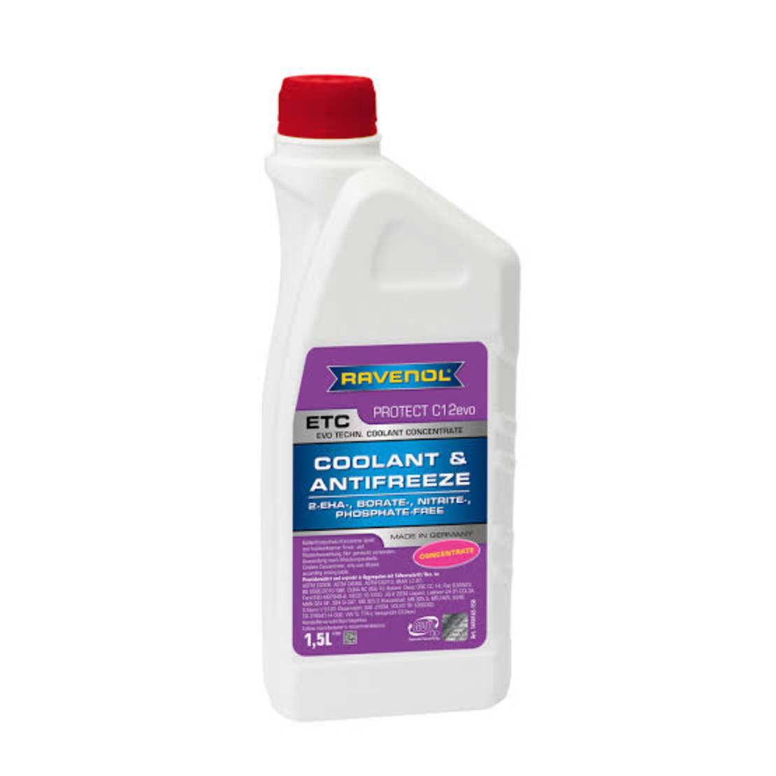 Антифриз RAVENOL ETC Concentrate Protect C12 EVO 1.5л.