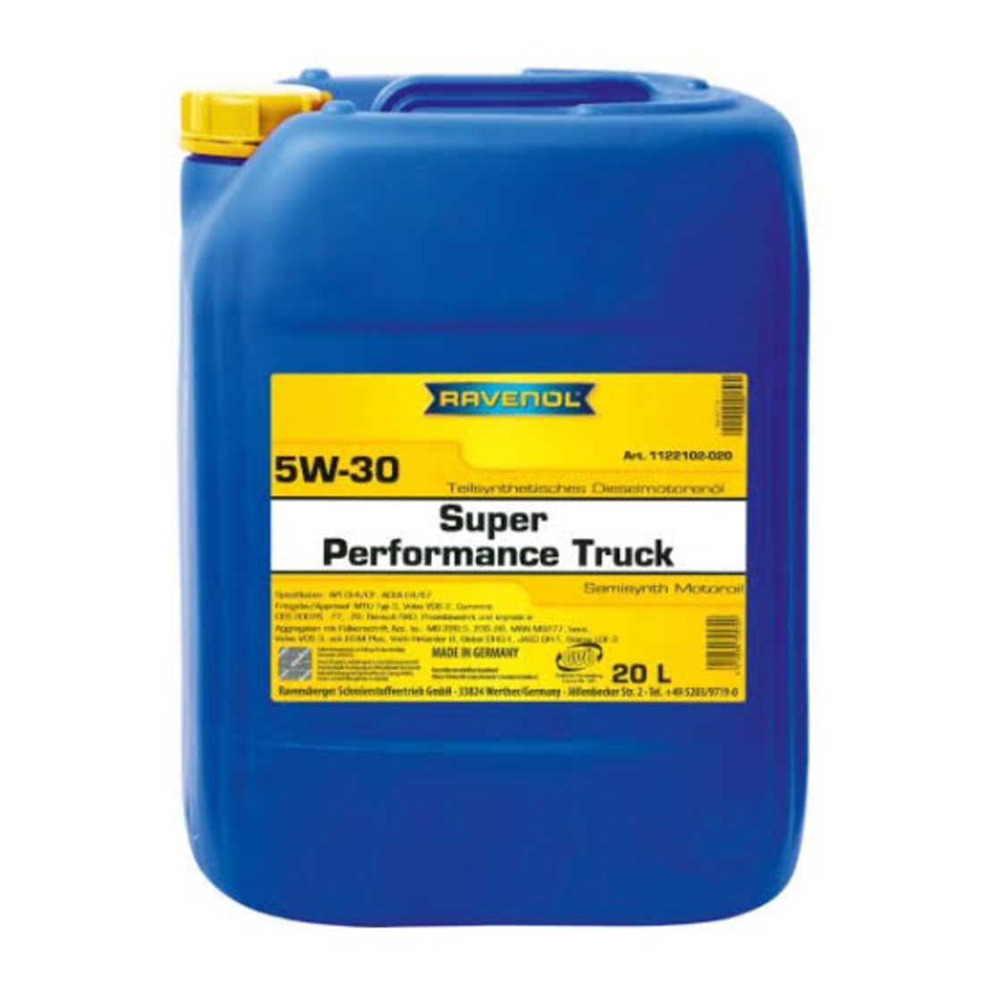 Моторно масло RAVENOL Super Performance Truck 5W-30 20л.
