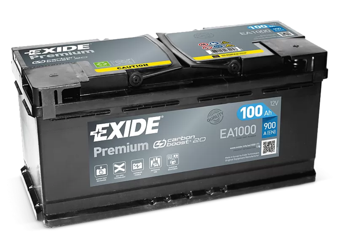 Акумулатор Exide Premium 12V 100Ah 900A EA1000