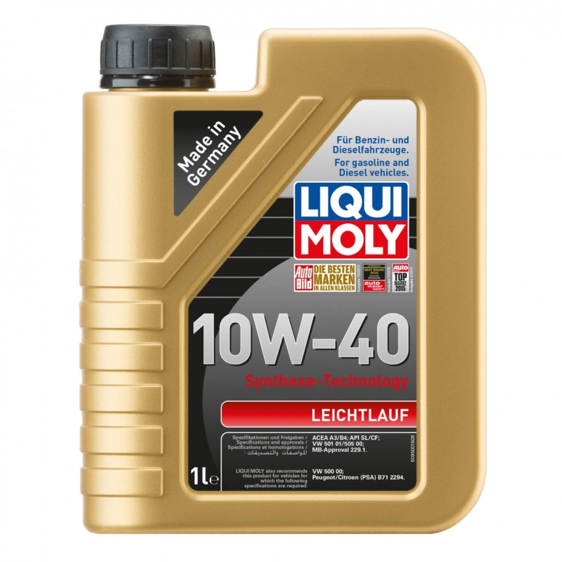 Масло LIQUI MOLY Leichtlauf 10W‑40  - 1 Литър