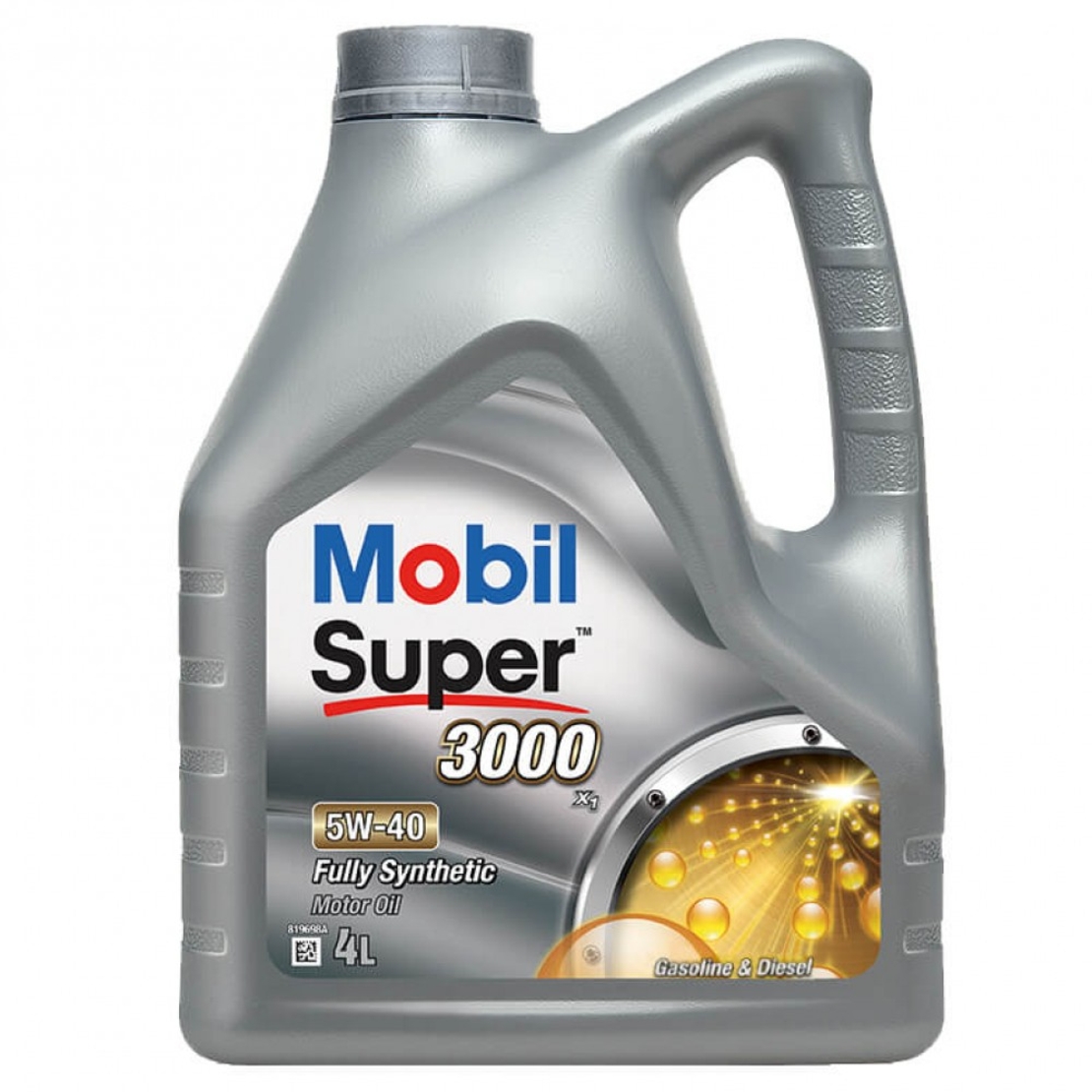 Масло MOBIL SUPER 3000 X1 5W-40 4л.