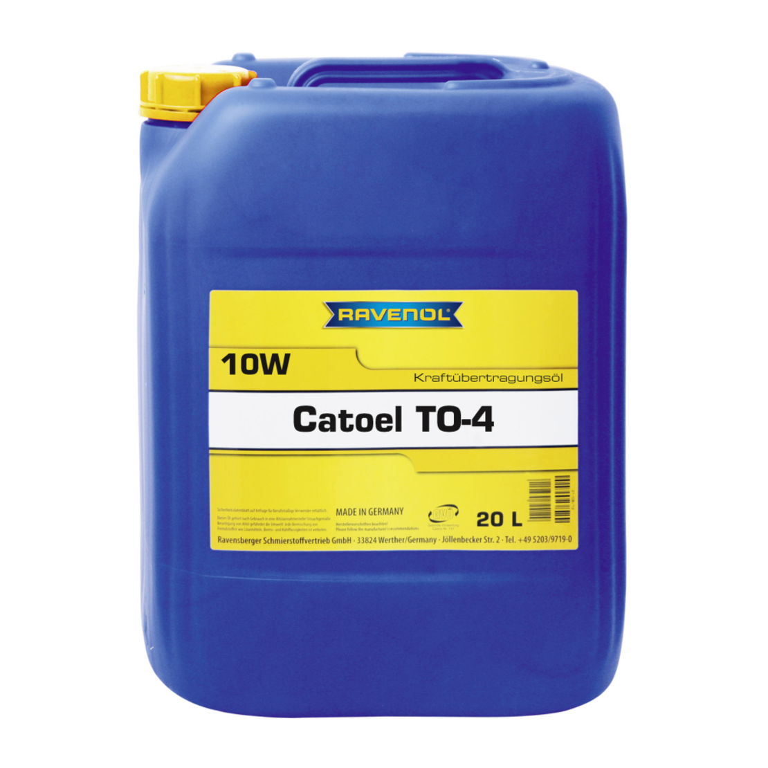 Трансмисионно масло RAVENOL Catoel TO-4 10W 20л.