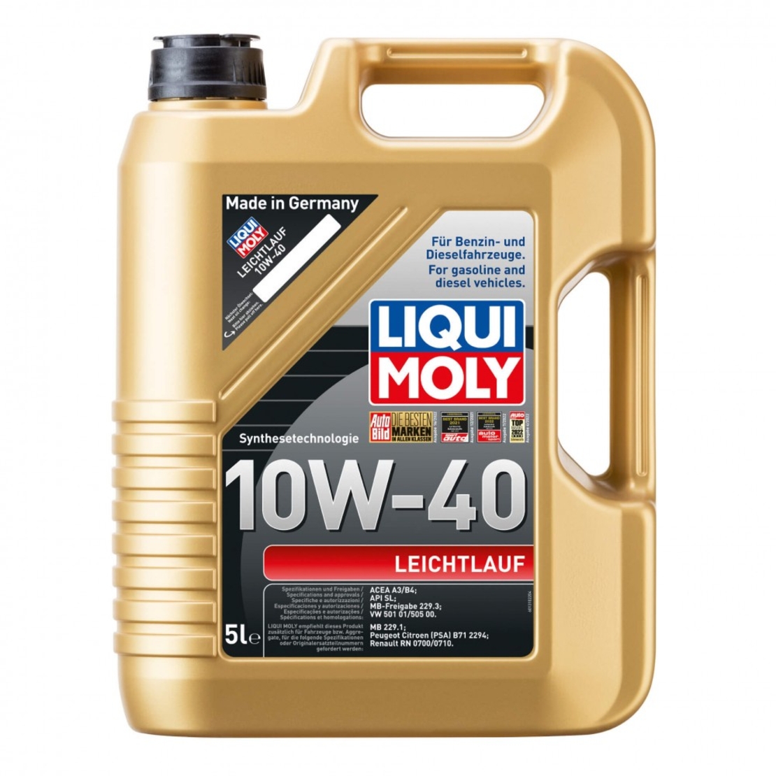 Масло LIQUI MOLY Leichtlauf 10W‑40  - 5 Литра