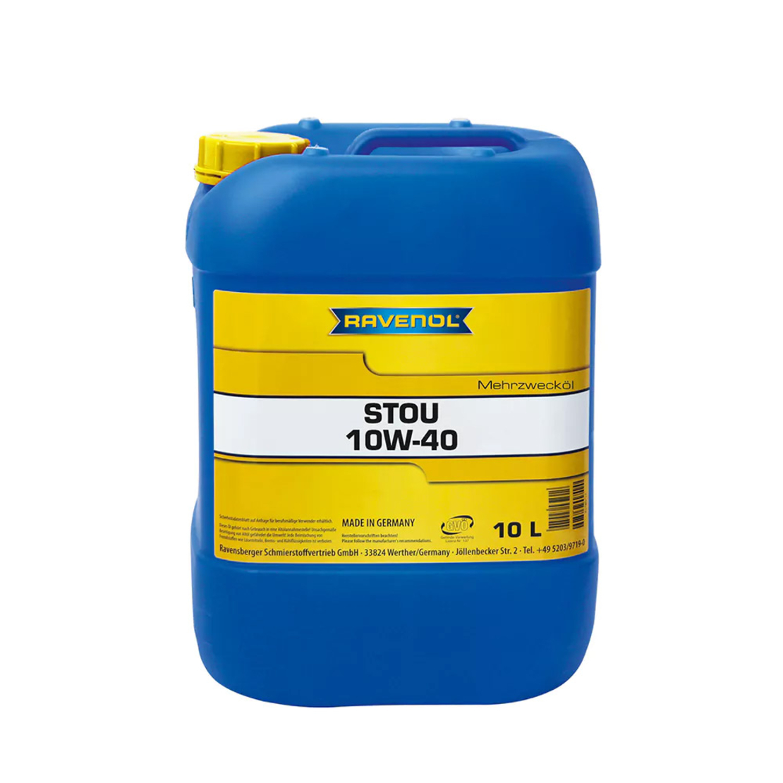 Универсално моторно масло RAVENOL STOU 10W-40 10л.