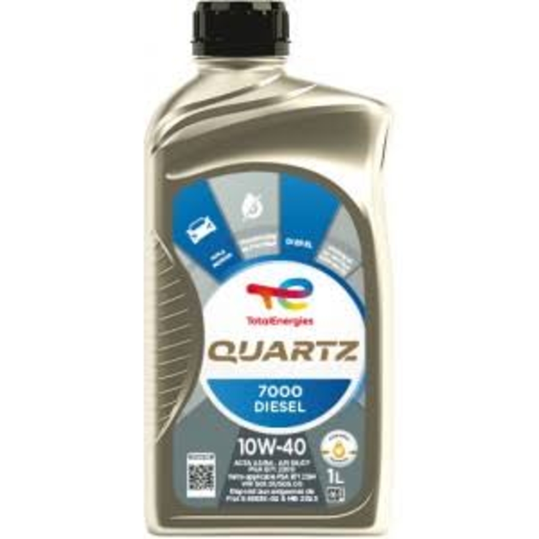 Масло TOTAL QUARTZ 7000 DIESEL 10W40 - 1L