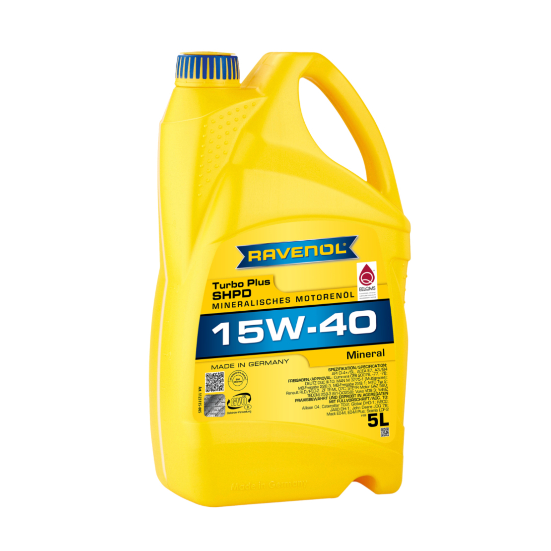 Моторно масло RAVENOL Turbo plus SHPD 15W-40 5л.