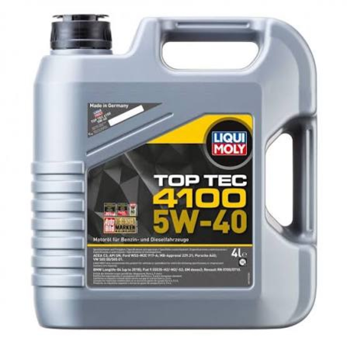 Масло LIQUI MOLY Top Tec 4100 5W‑40 - 4 Литра