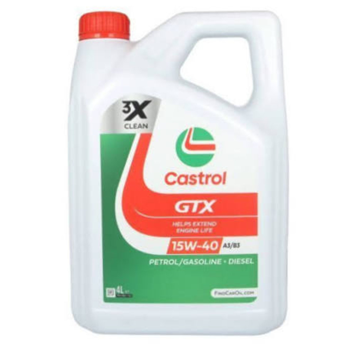 Масло Castrol GTX 15W-40 A3/B3 - 4 Литра