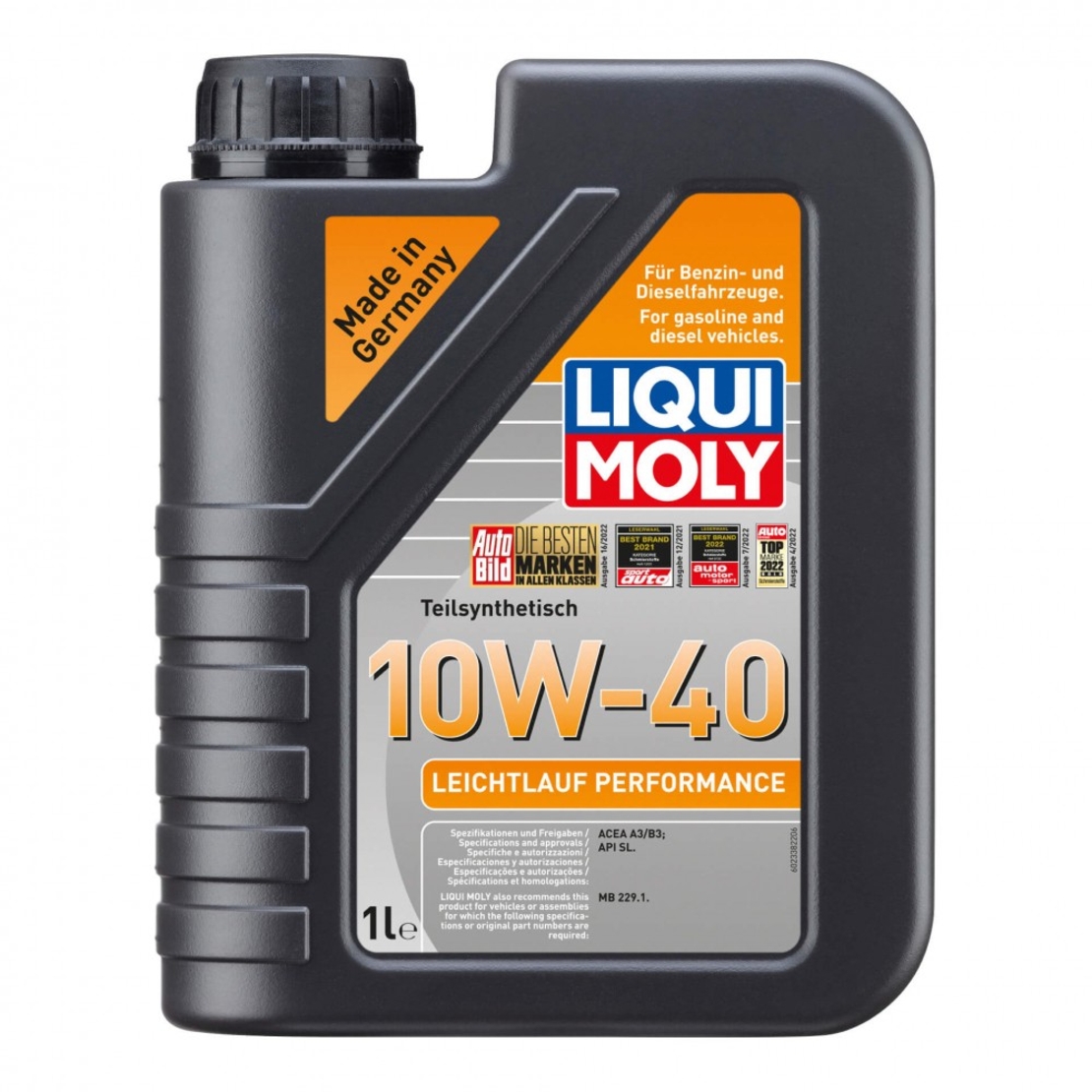 Масло LIQUI MOLY Leicht­lauf Perform­ance 10W‑40  - 1 Литър