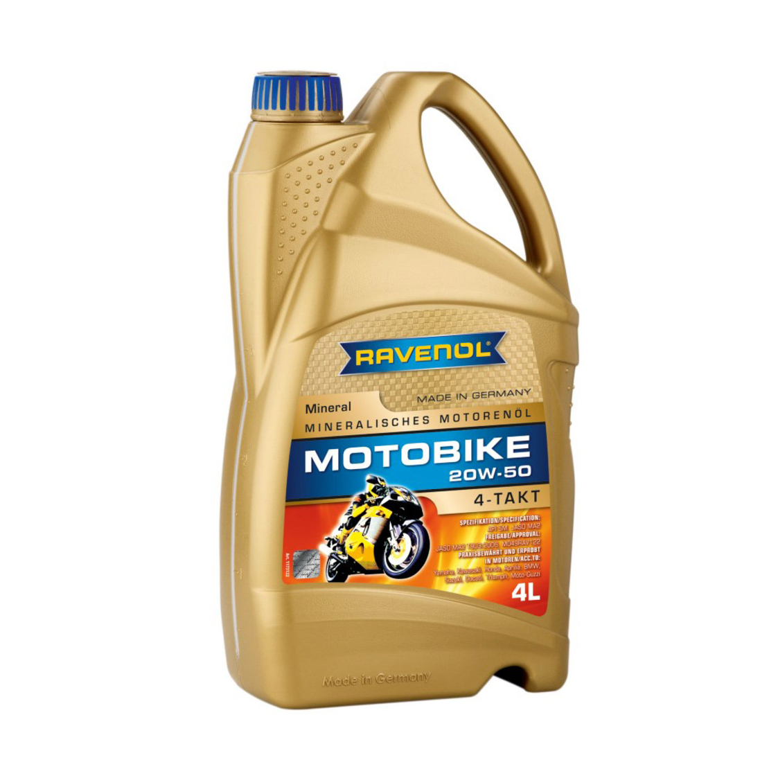 Моторно масло RAVENOL Motobike 4-T Mineral 20W-50 4л.