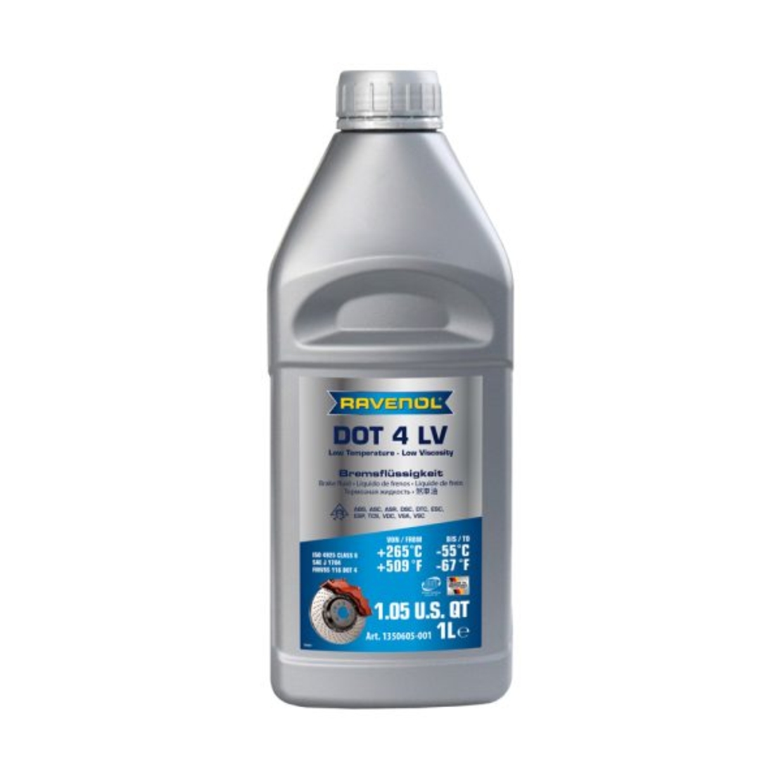 Спирачна течност RAVENOL DOT 4 LV 1л.