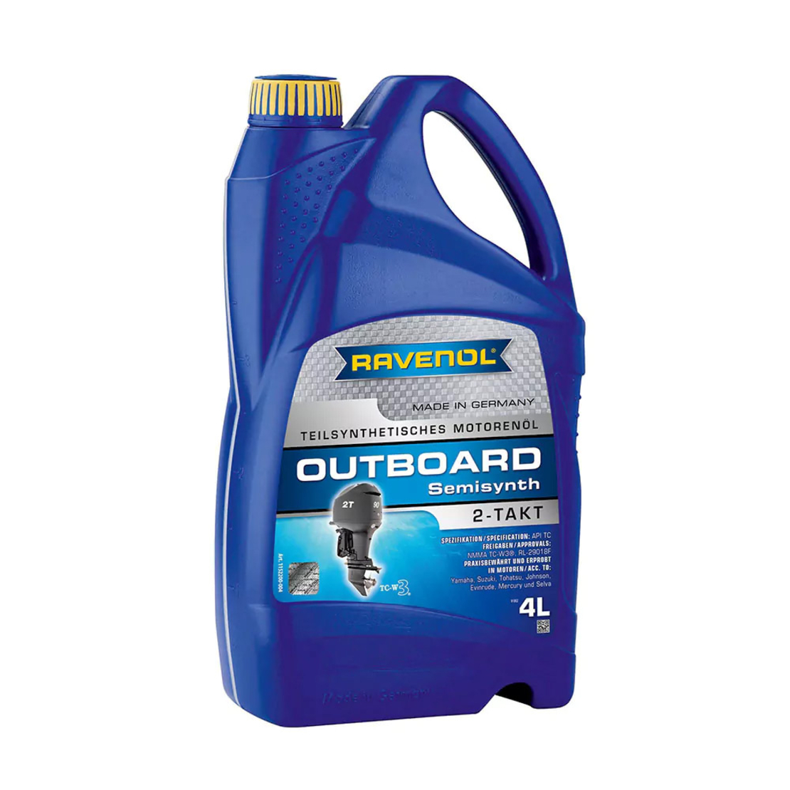 Моторно масло RAVENOL Outboardoel 2T Teilsynth 4л.