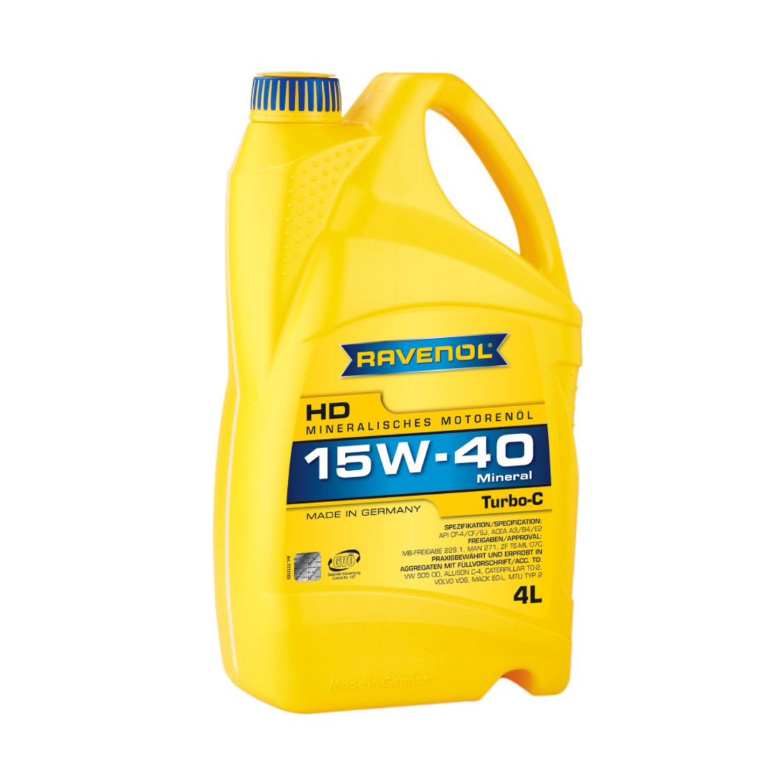 Моторно масло RAVENOL Turbo-C HD-C 15W-40 4л.
