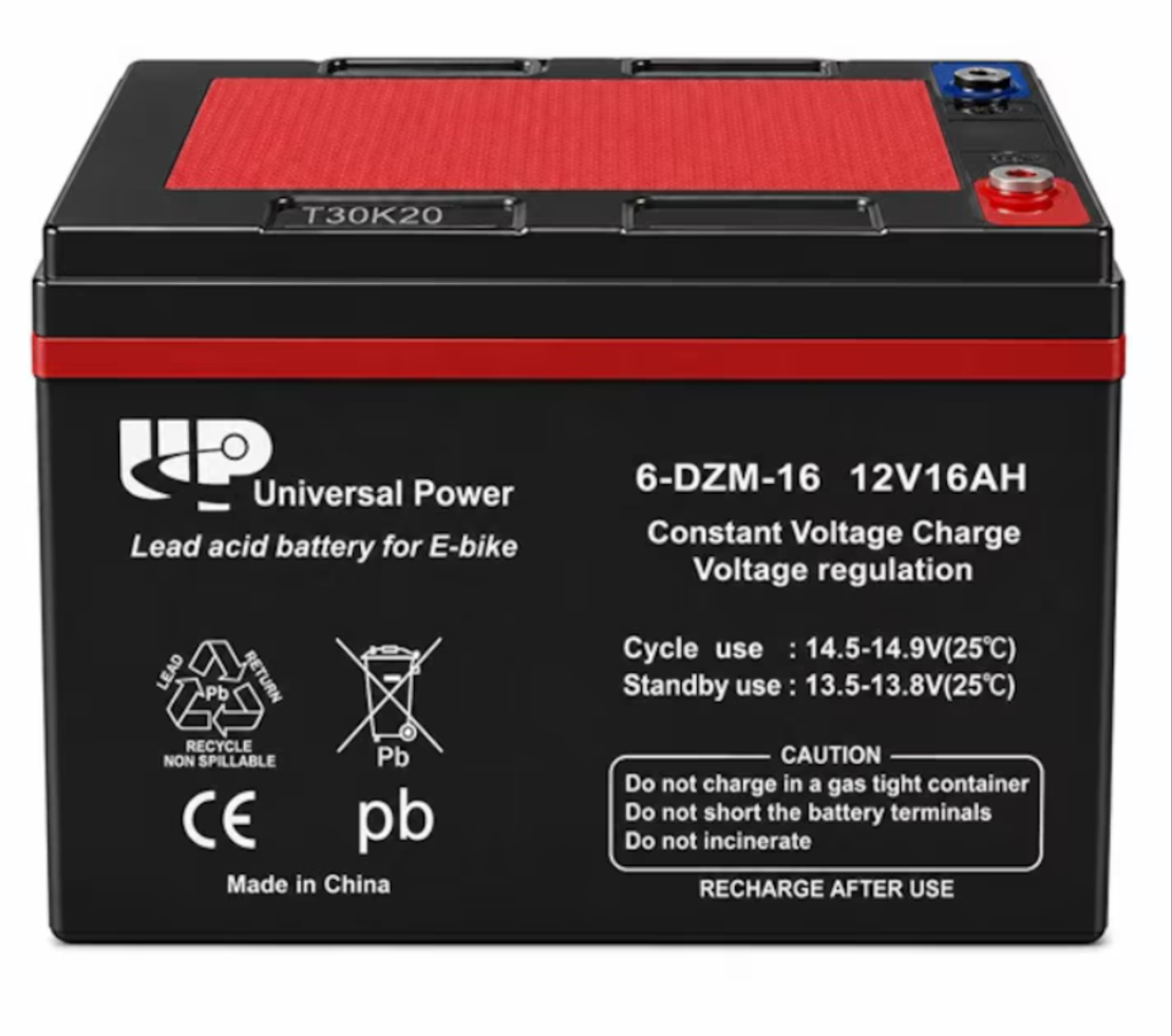 E-BIKE Акумулатор UP 12V 6-DZM-16