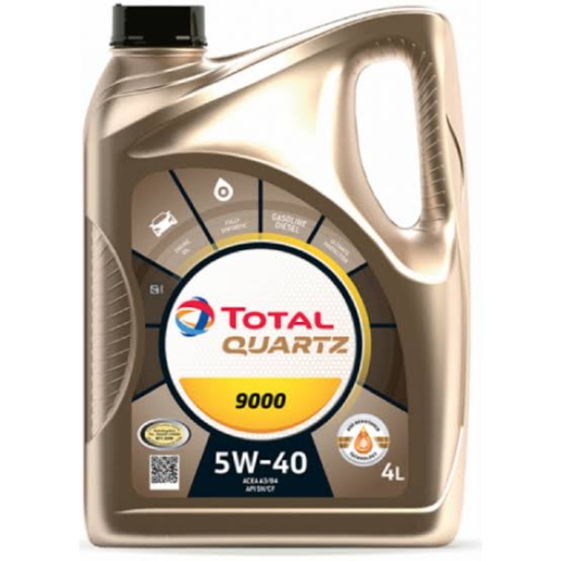 Масло TOTAL QUARTZ 9000 5W40 - 4L