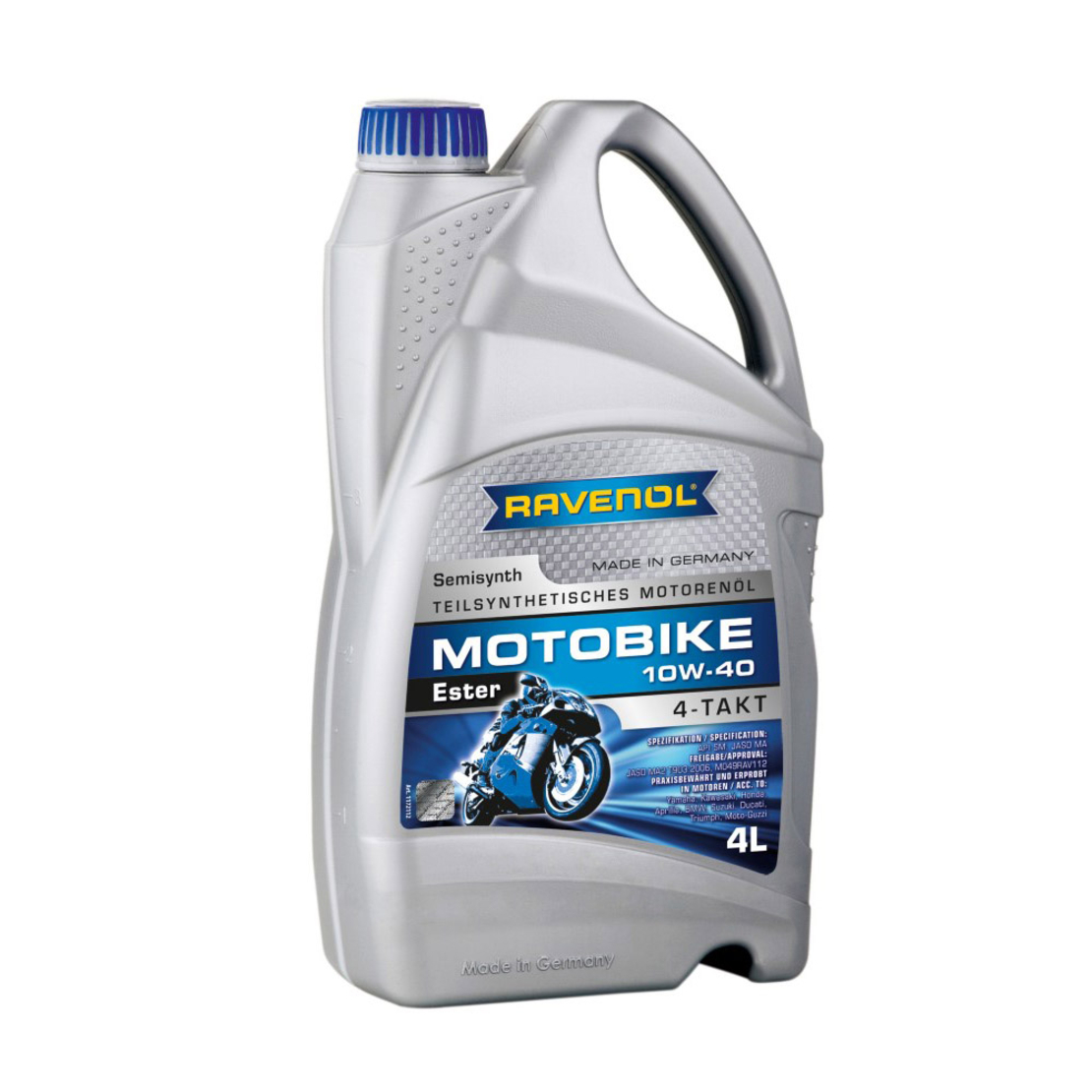 Моторно масло RAVENOL Motobike 4-T Ester 10W-40 4л.