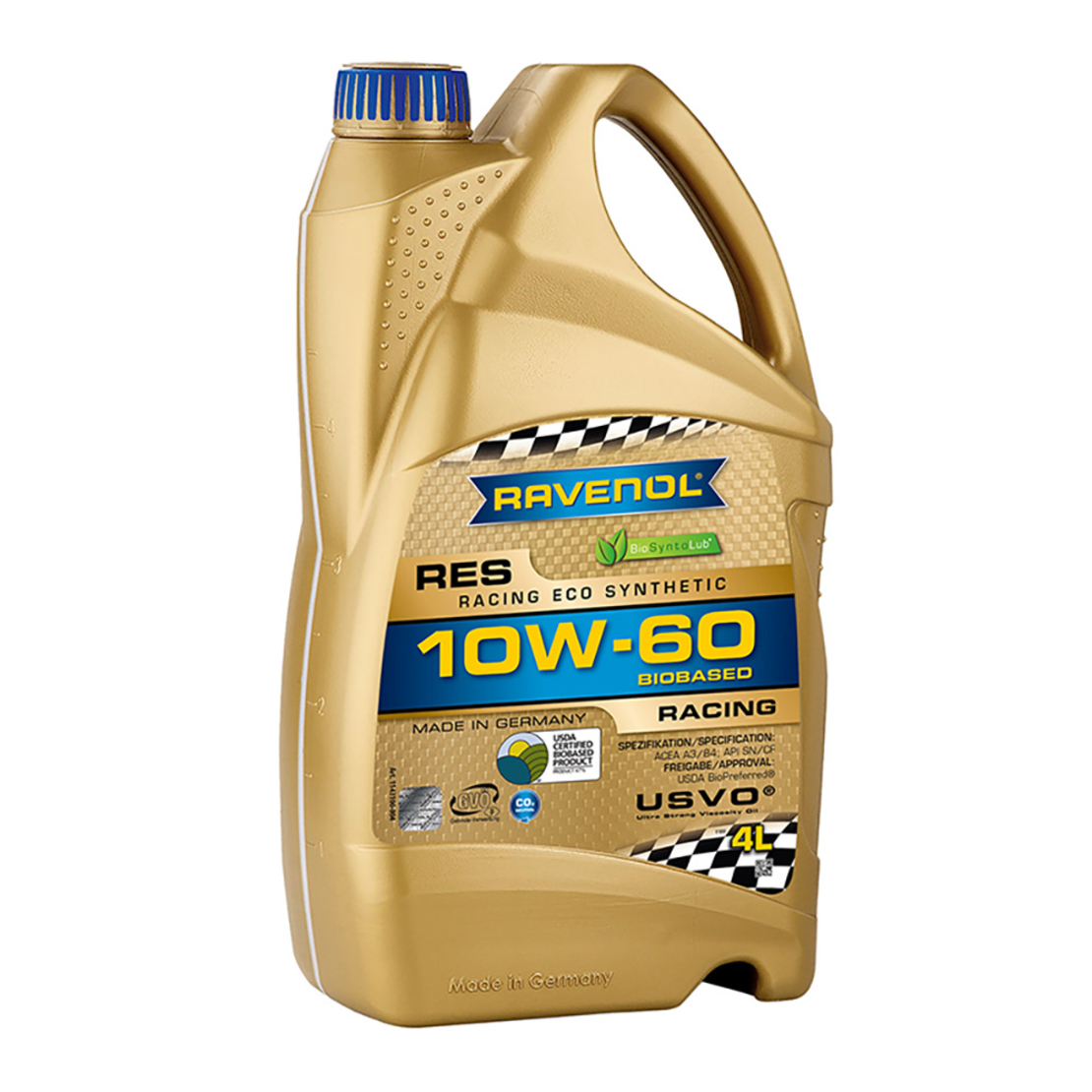 Моторно масло RAVENOL Racing Eco Synthetic RES SAE 10W-60 4л.