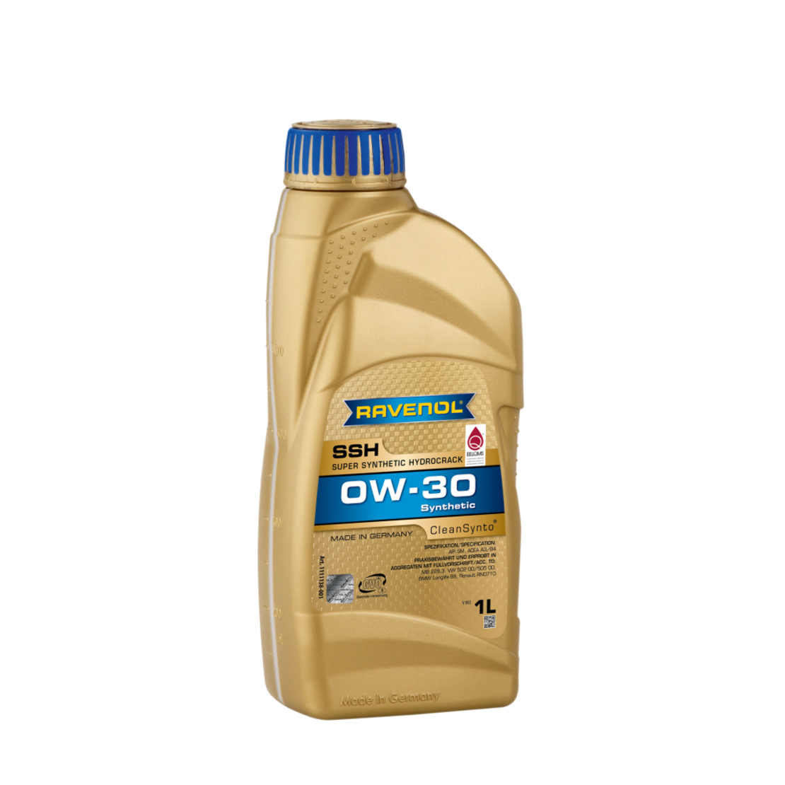 Моторно масло RAVENOL SuperSyntheticHydrocrack SSH 0W-30 1л.