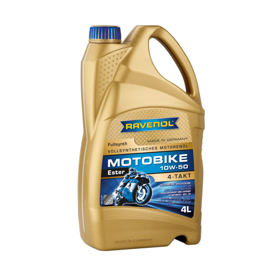 Моторно масло RAVENOL Motobike 4-T Ester 10W-50 4л.