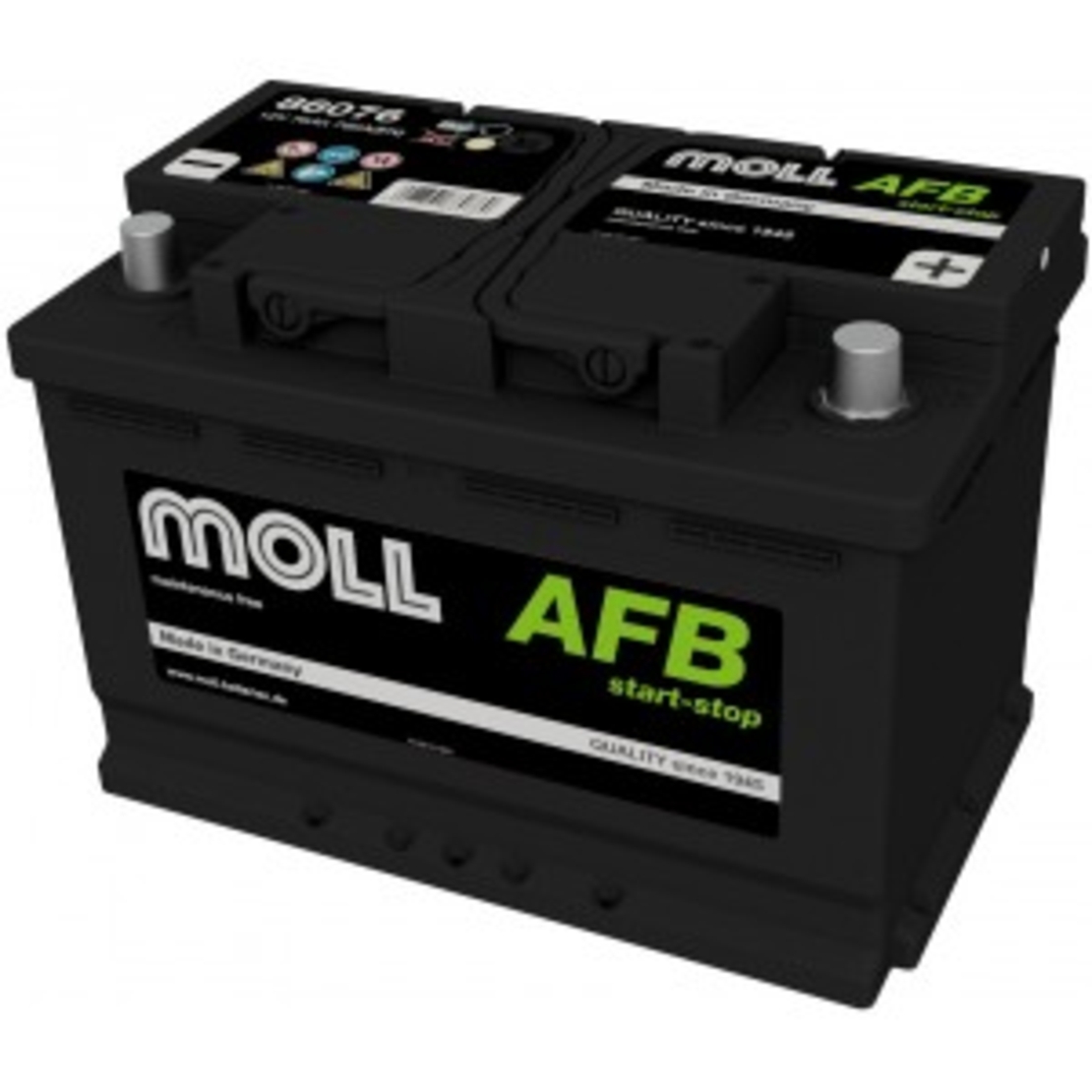 Акумулатор MOLL Start-Stop AFB 12V 76AH 760A