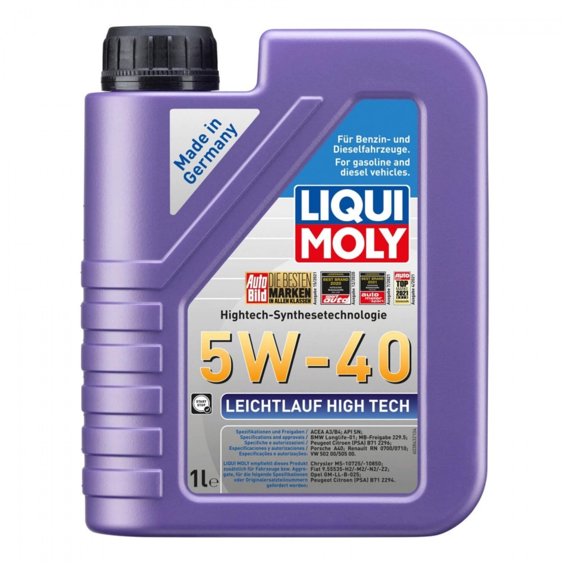 Масло LIQUI MOLY LEICHTLAUF High Tech 5W-40 - 1 Литър