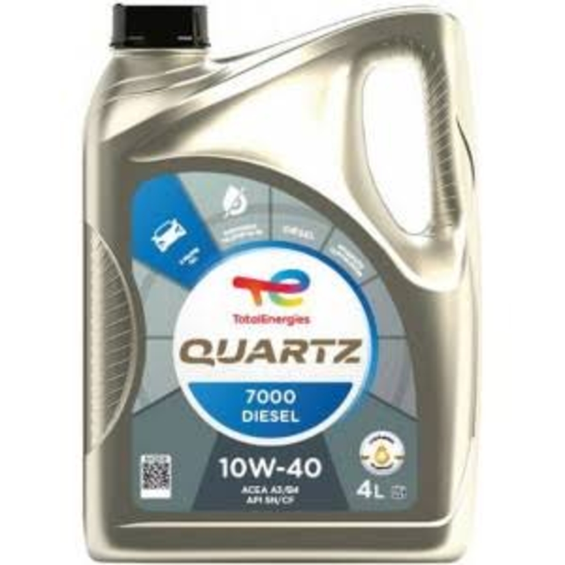 Масло TOTAL QUARTZ 7000 DIESEL 10W40 - 4L