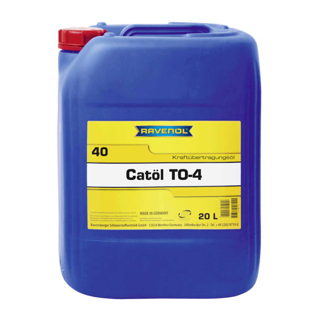 Трансмисионно масло RAVENOL Catoel TO-4 SAE 40 20л.