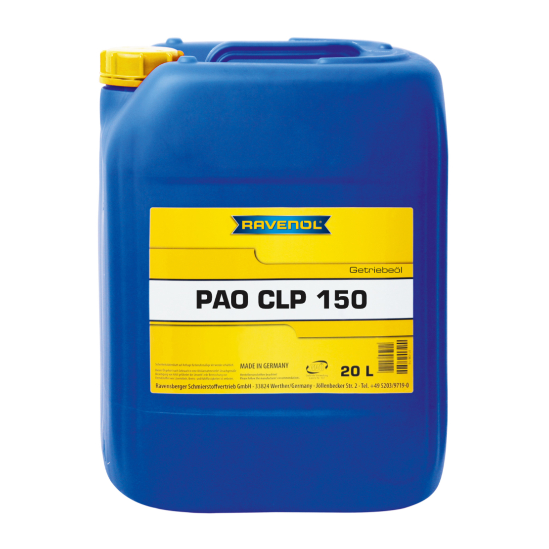 Редукторно масло RAVENOL Getriebeoel PAO CLP 150 20л.
