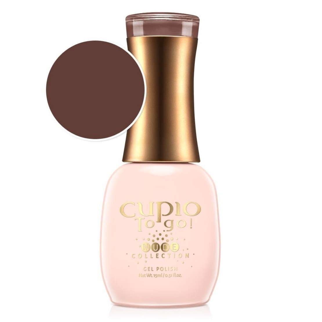 Полуперманентен лак за нокти Cupio To Go! Nude Collection - Espresso 15ml