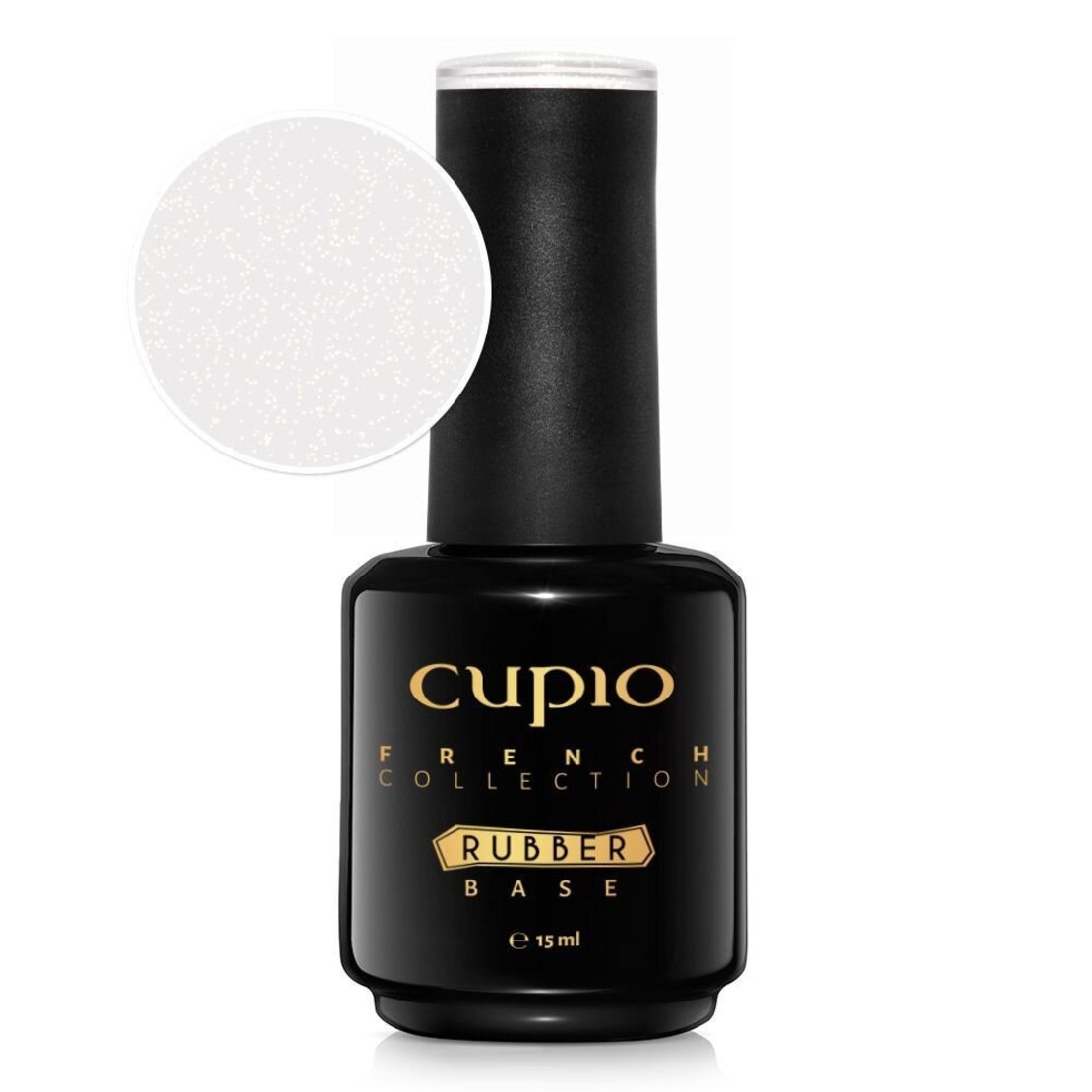 Rubber base French Collection - Milky White Shimmer Gold
