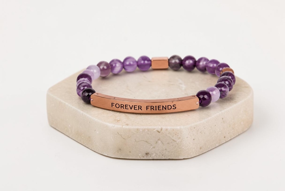 Гривна от аметист “Forever Friends”