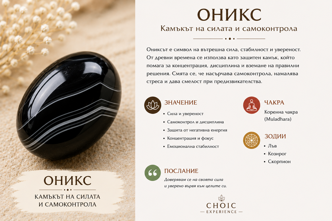 Onyx – The Stone of Strength and Self-Control