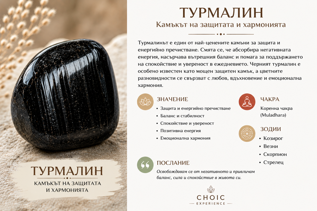 Турмалин – Камъкът на защитата и хармонията