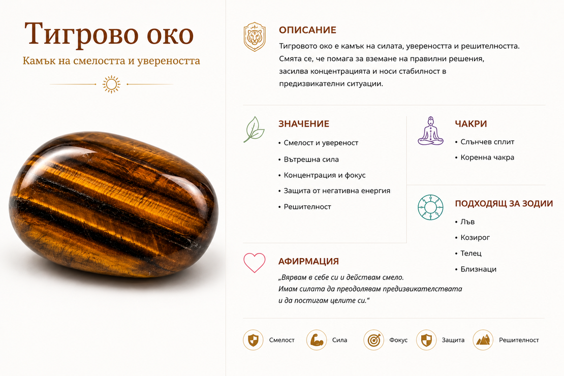 Tiger’s Eye – Stone of Courage and Confidence